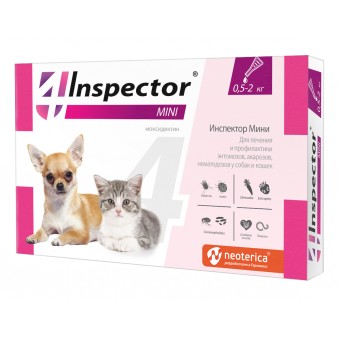Инспектор Inspector Total mini Капли для котят и щенков с 3-х недельного возраста (Инспектор Мини)