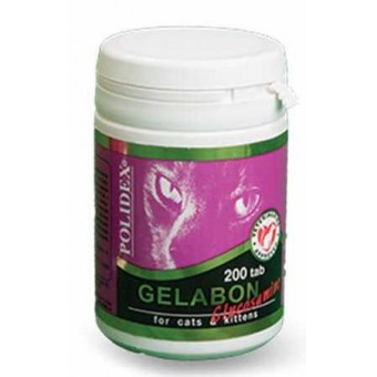 POLIDEX 200 Гелабон с Глюкозамин для кошек