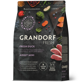Перейти на страницу товара GRANDORF FRESH Утка с бататом для собак мелких пород 3 кг
