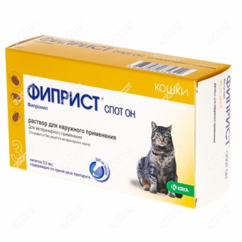 Фиприст Спот Он для кошек, 3 пипетки
