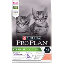 Перейти на страницу товара PRO PLAN Sterilised Kitten для котят с Лососем, 1.5кг