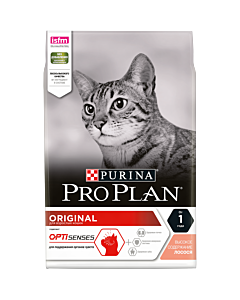Перейти на страницу товара PRO PLAN для взрослых кошек Лосось 3кг