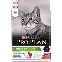 Перейти на страницу товара PRO PLAN Sterilised для кошек, Утка и печень 3 кг