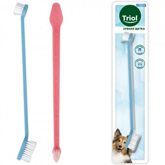 Зубная щетка Triol для кошек и собак, 21 см